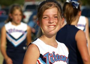 Smiling Teen Cheerleader